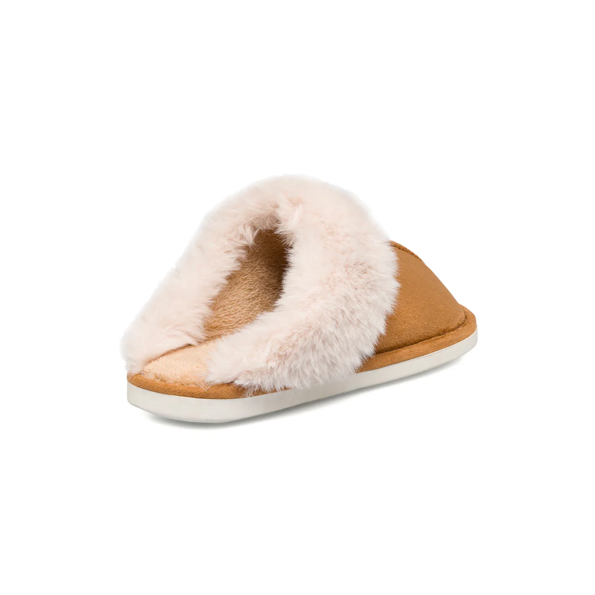 Pantofole marrone chiaro da donna con pelliccia sintetica Lora Ferres - Image 3