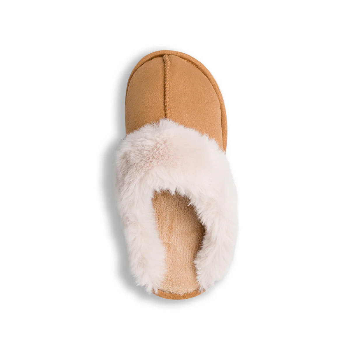 Pantofole marrone chiaro da donna con pelliccia sintetica Lora Ferres - Image 7