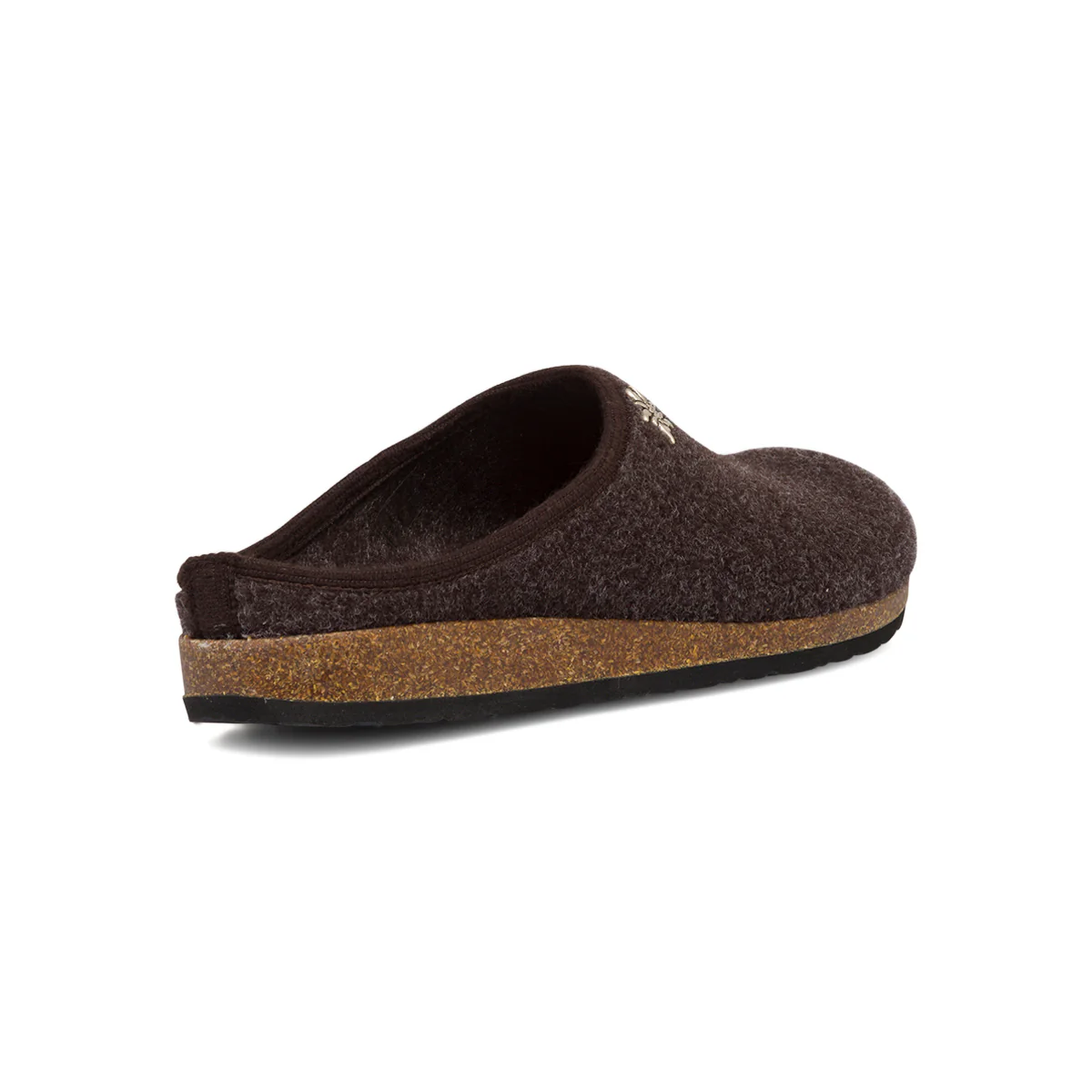 Pantofole marroni da uomo con spilla in metallo Tè Verde - Image 3