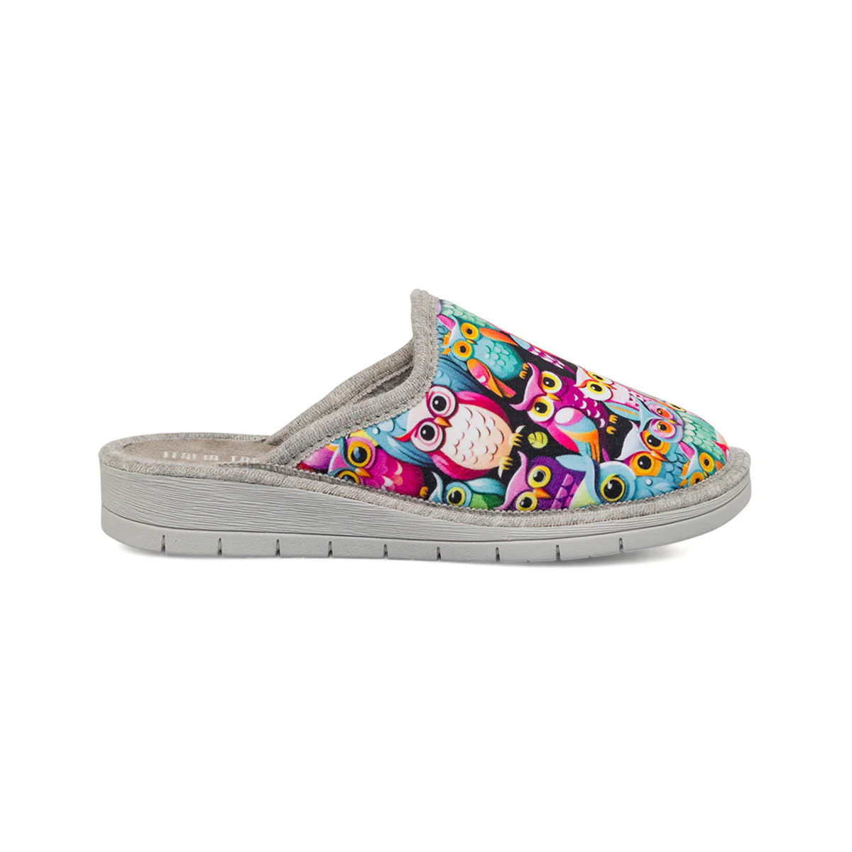 Pantofole multicolori da Donna con stampa gufi Italia Trend