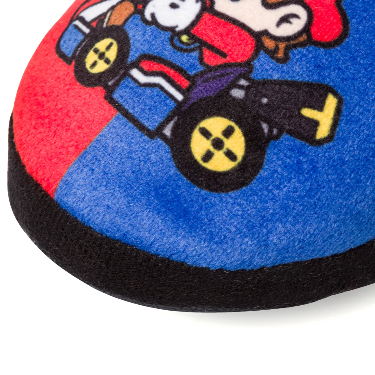 Pantofole nere da bambino con bandiera a scacchi e logo Mario Kart - Image 5