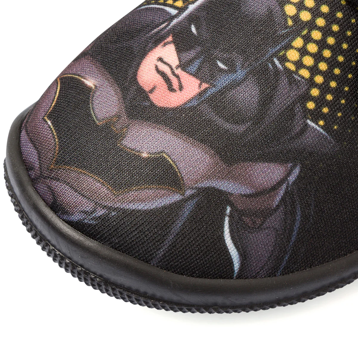 Pantofole nere da bambino con stampa Batman - Image 5
