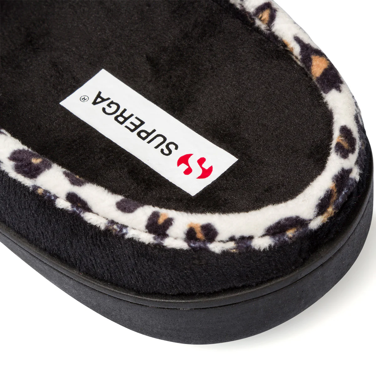 Pantofole nere da donna con maxi cuore Superga - Image 6
