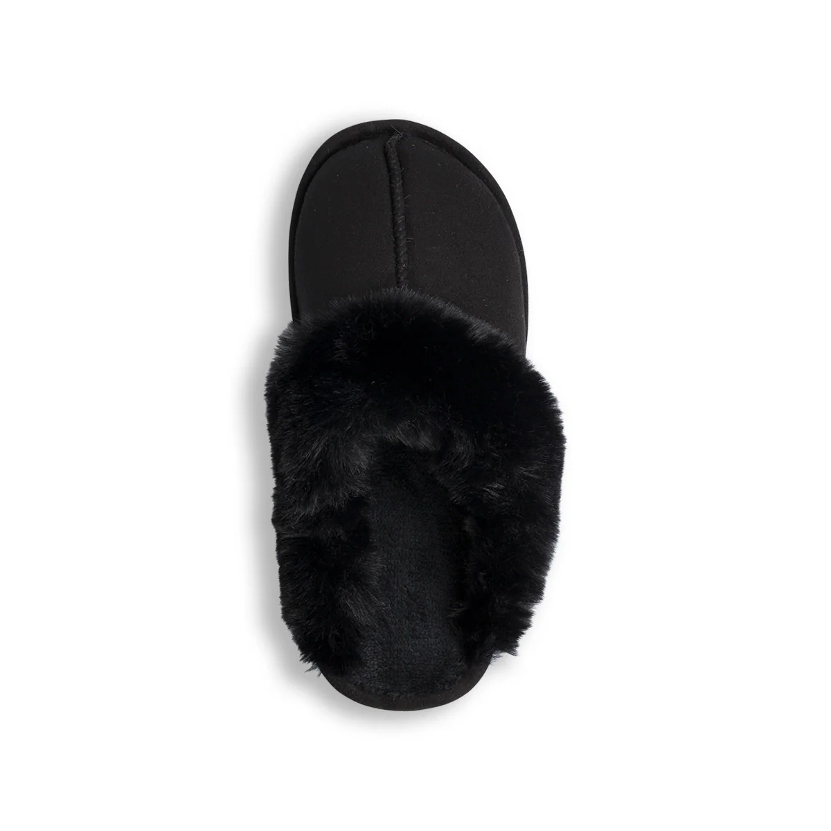 Pantofole nere da donna con pelliccia sintetica Lora Ferres - Image 7
