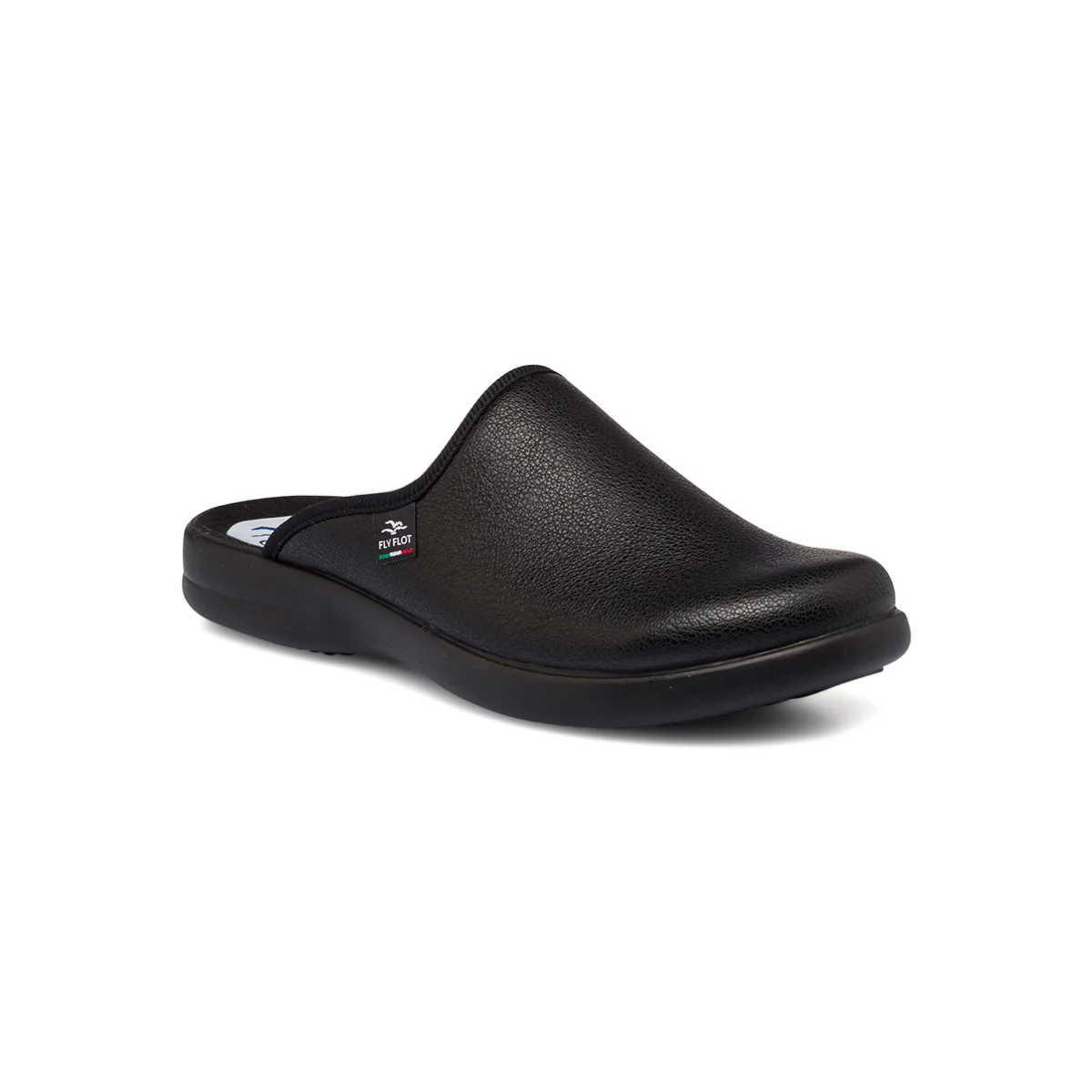 Pantofole nere da uomo con sottopiede anatomico Fly Flot - Image 2