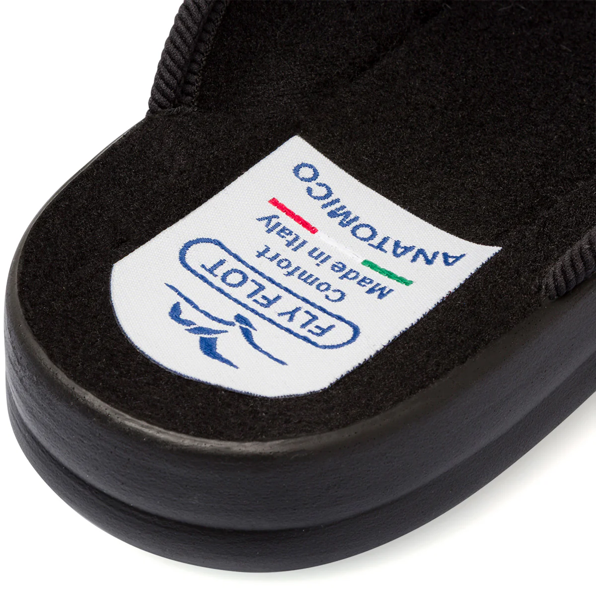 Pantofole nere da uomo con sottopiede anatomico Fly Flot - Image 6