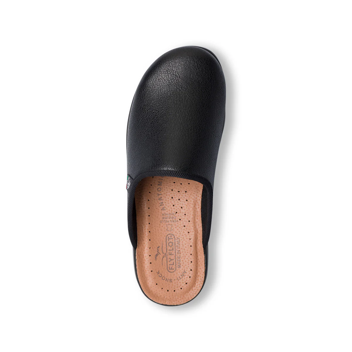 Pantofole nere da uomo con sottopiede anti-shock Fly Flot - Image 7