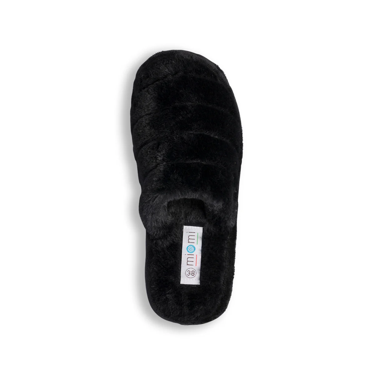 Pantofole nere in pelliccia da donna Mi@Mi - Image 12