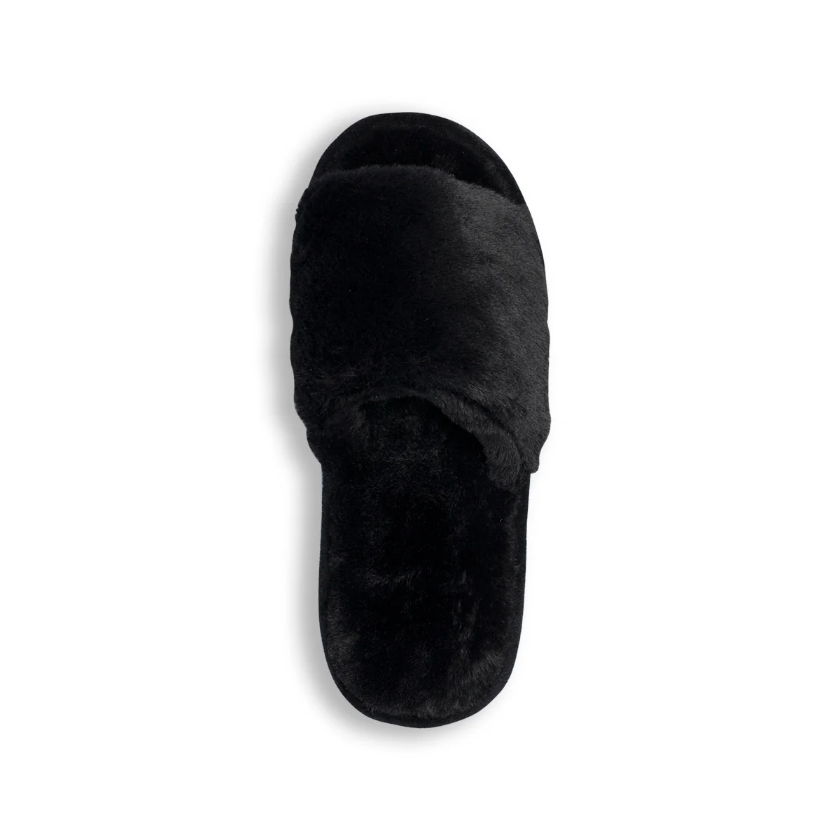 Pantofole nere in pelliccia da donna Mi@Mi - Image 7