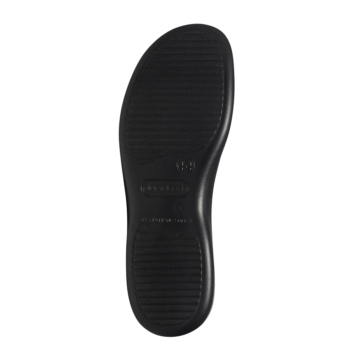 Pantofole nere in sintetico con profili tono su tono Fly Flot - Image 4