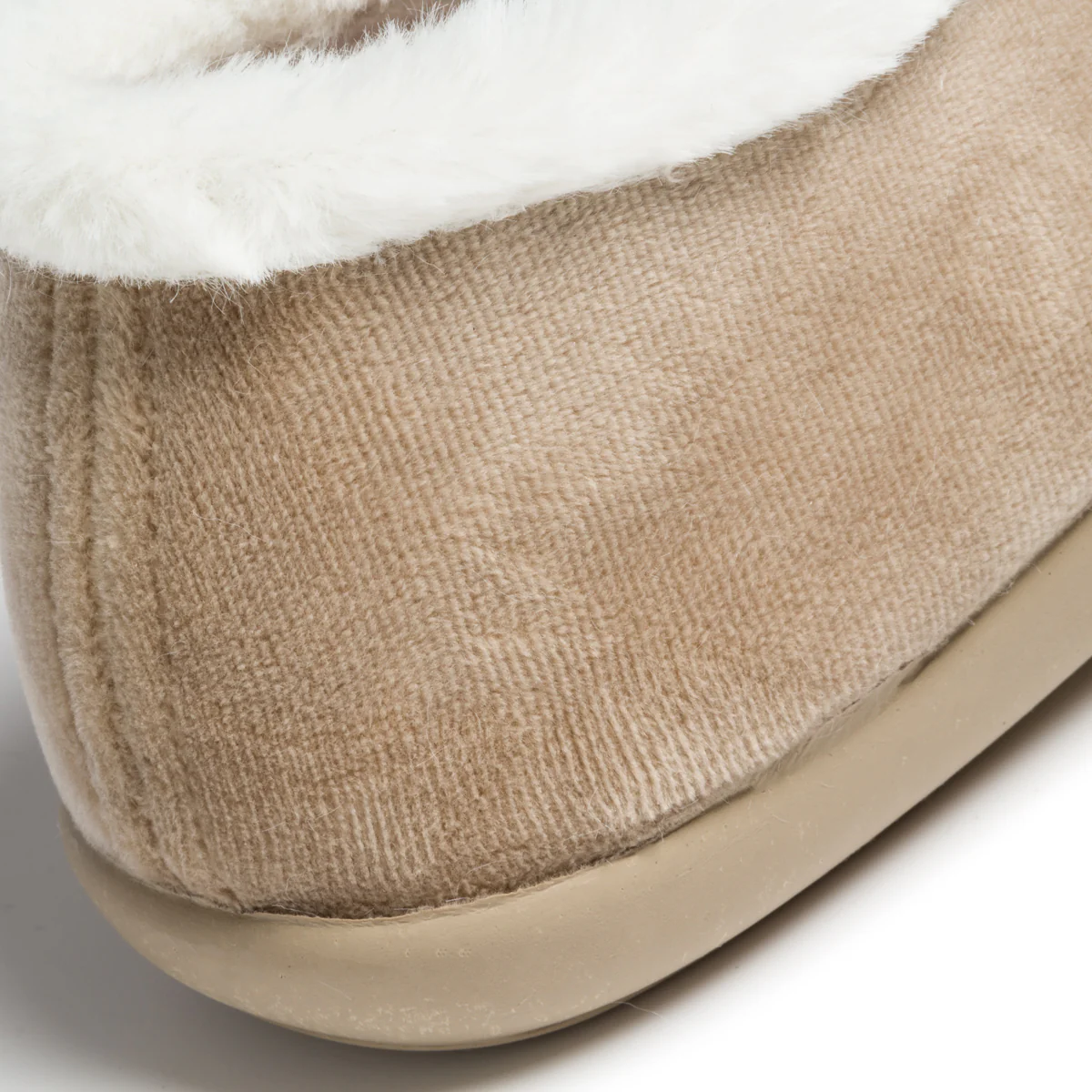 Pantofole nere in tessuto con colletto imbottito Aday's - Image 7