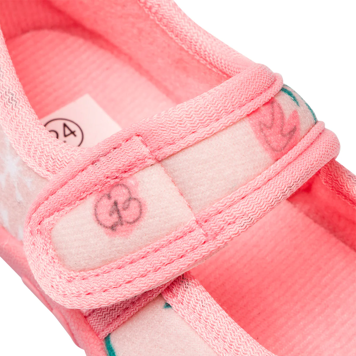 Pantofole rosa da bambina con decorazioni floreali e logo Frozen - Image 6