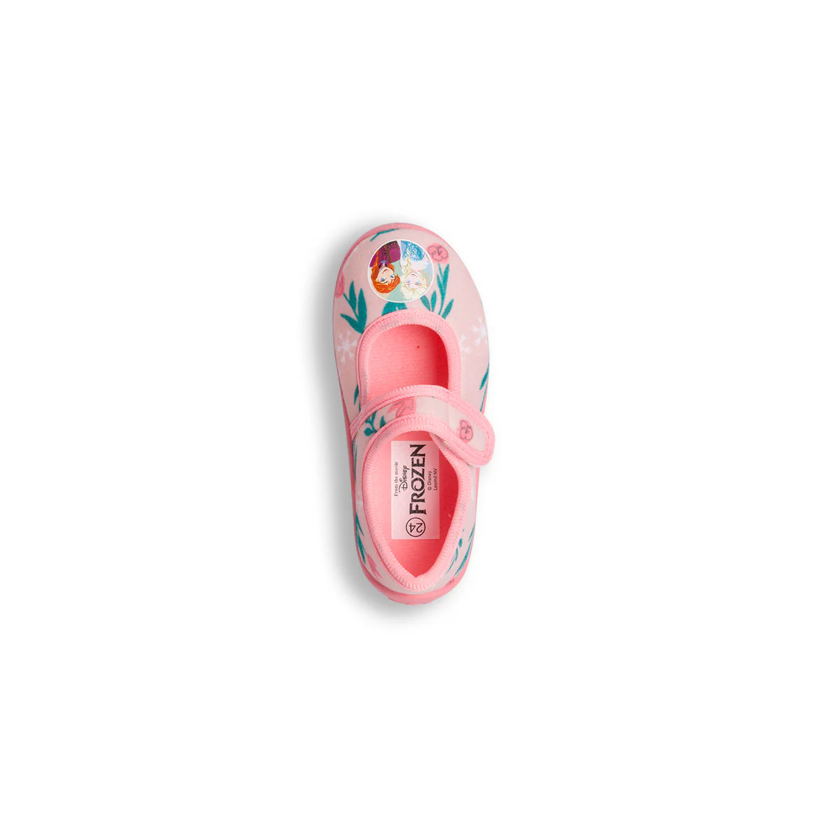 Pantofole rosa da bambina con decorazioni floreali e logo Frozen - Image 7
