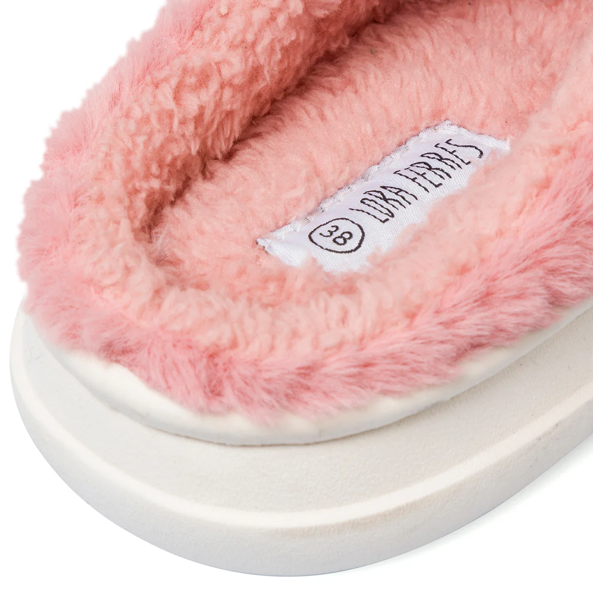 Pantofole rosa da donna in pelliccia sintetica Lora Ferres - Image 4