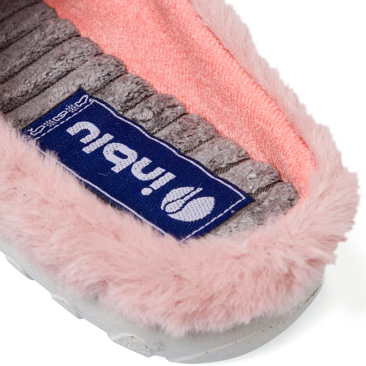 Pantofole rosa da Donna in tessuto con cuore Inblu - Image 6
