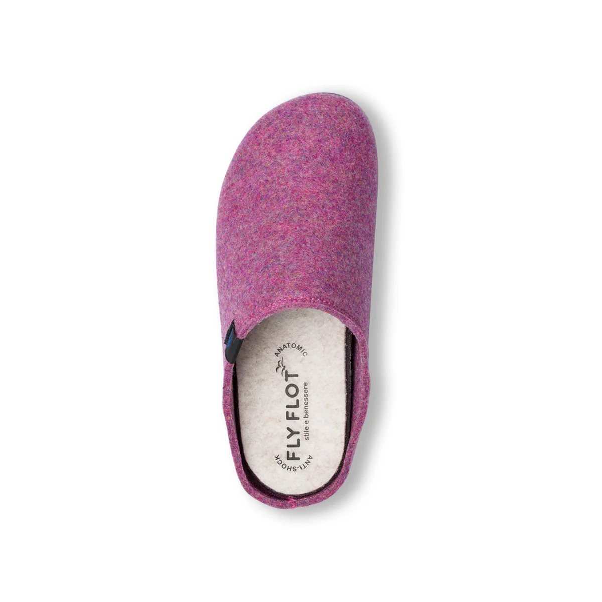 Pantofole rosa in tessuto da donna con sottopiede anti-shock Fly Flot - Image 5