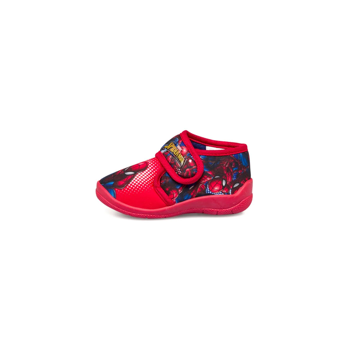 Pantofole rosse da bambino con stampa Spiderman
