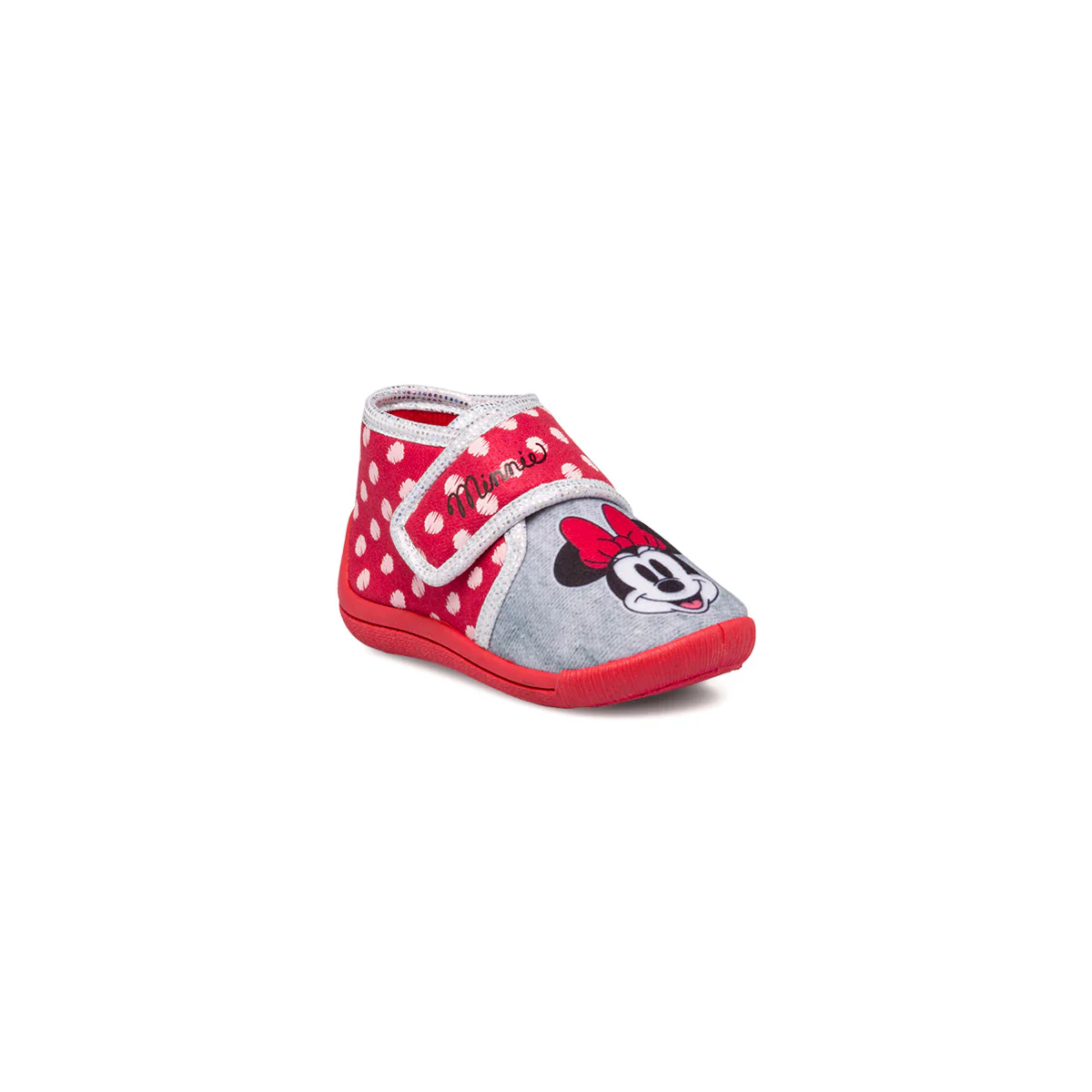 Pantofole rosse e grigie da bambina Minnie - Image 2