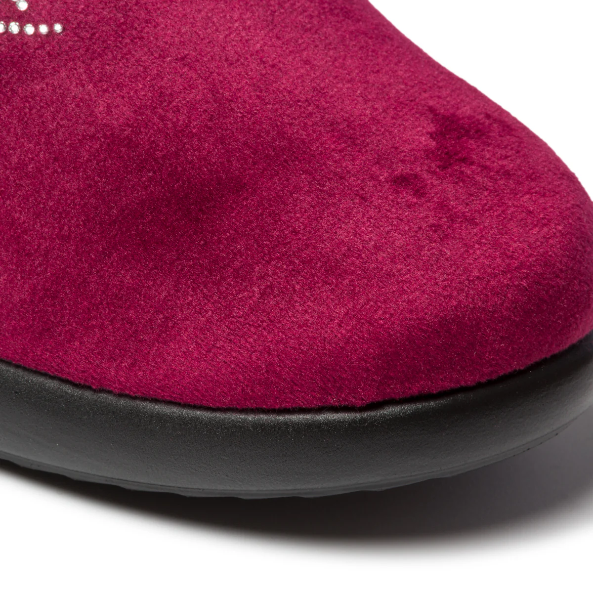 Pantofole rosse in tessuto con profili tono su tono Fly Flot - Image 5
