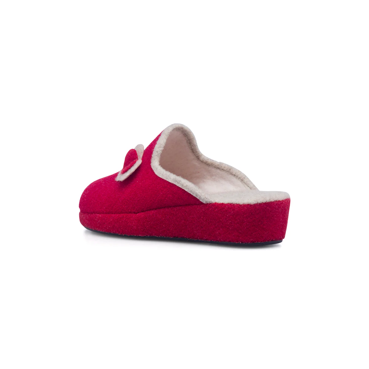 Pantofole rosse in tessuto da donna con cuore Rosagialla - Image 8