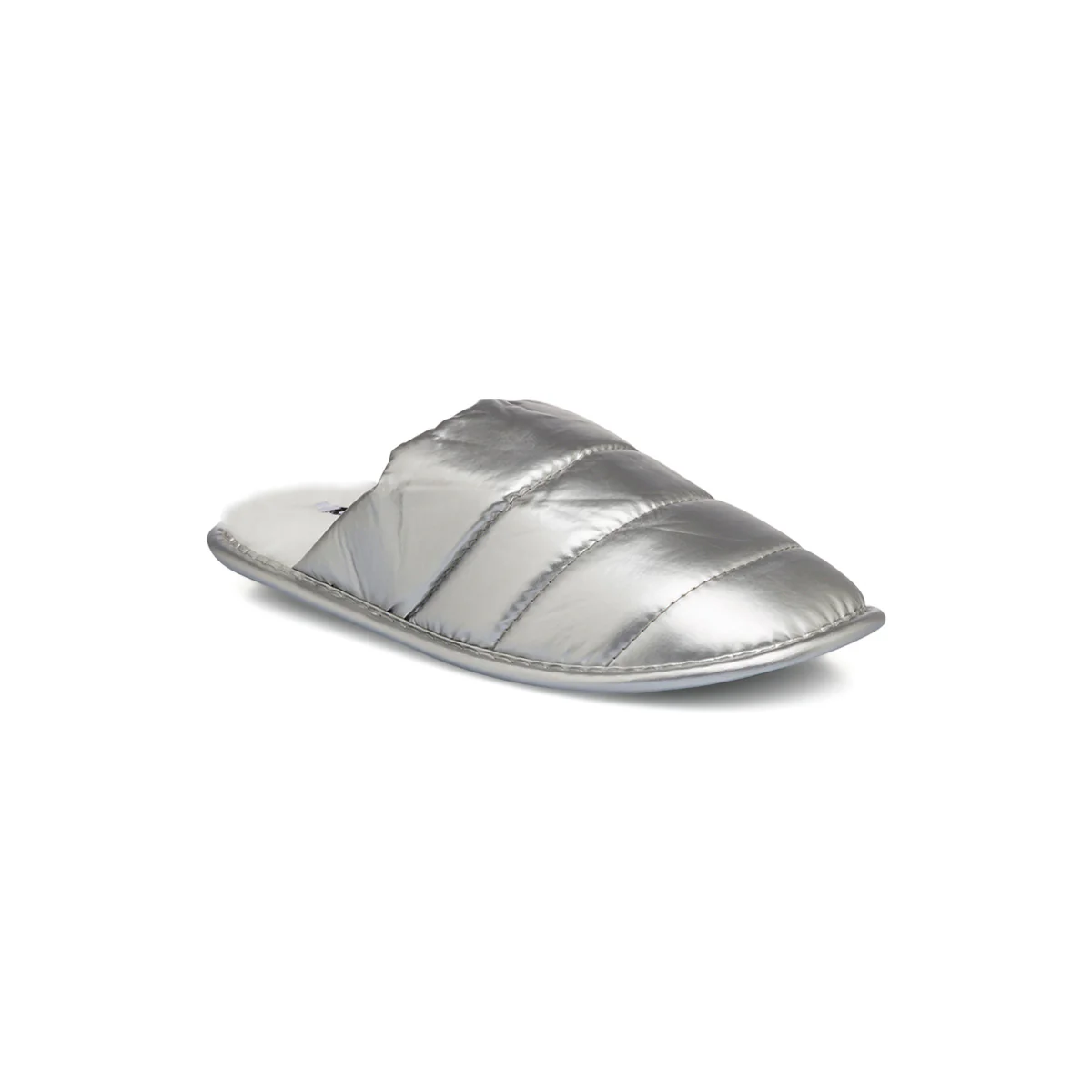 Pantofole trapuntate argento da donna con imbottitura interna Jog - Image 2