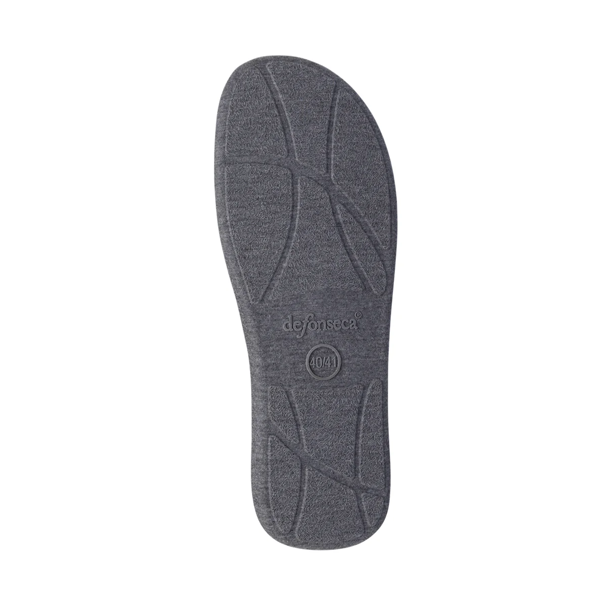 Pantofole Uomo in Tessuto Grigio con Trama Melangiata De Fonseca - Image 6