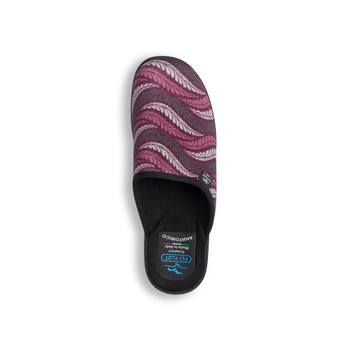 Pantofole viola da donna con sottopiede anatomico Fly Flot - Image 7
