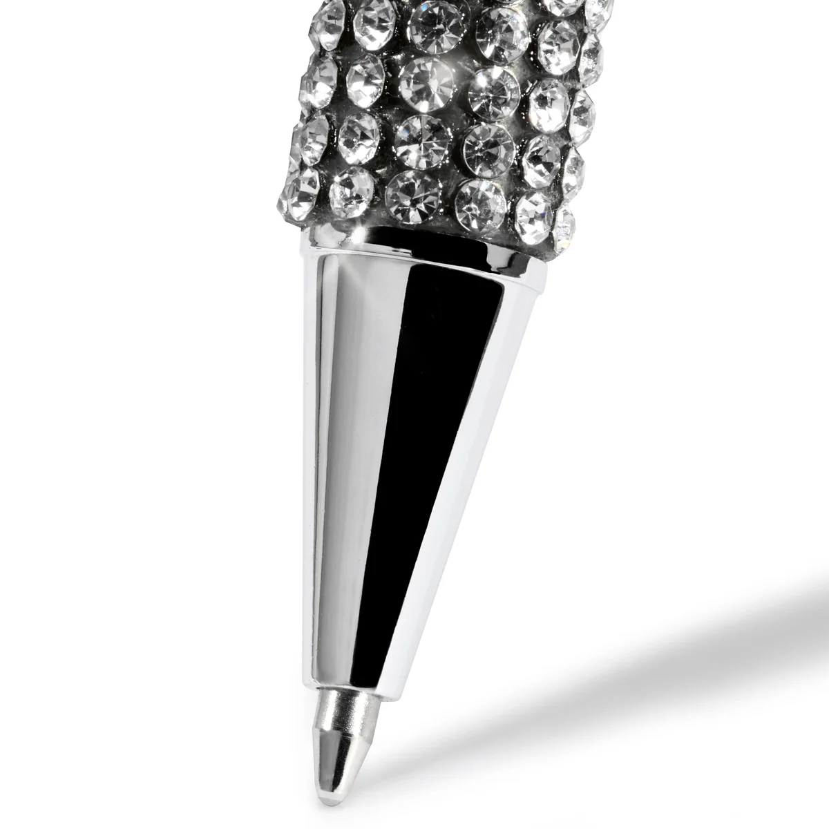 Penna a sfera argento con strass e logo Chiara Ferragni - Image 5