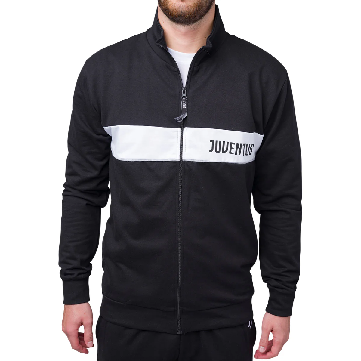 Pigiama invernale da uomo nero e bianco con logo Juventus - Image 3