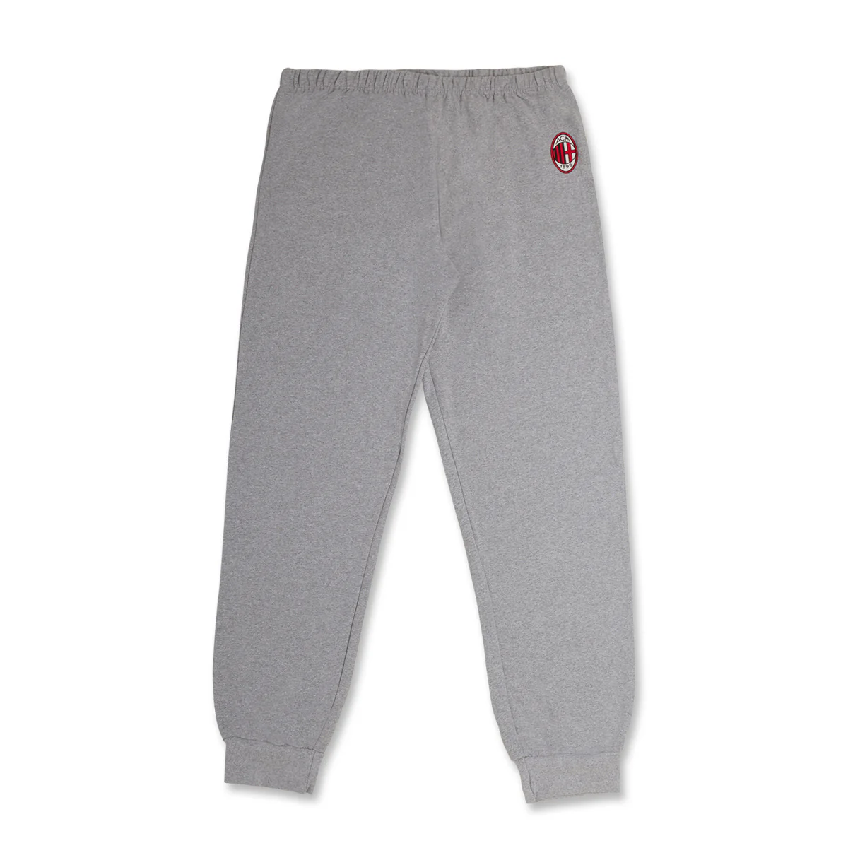 Pigiama invernale grigio da uomo con logo Milan - Image 7