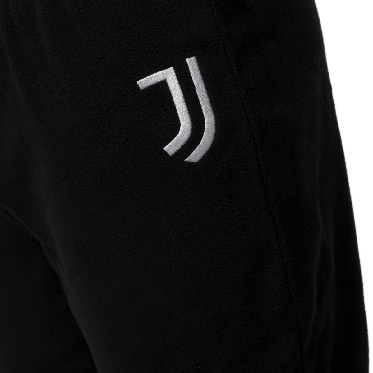 Pigiama invernale in pile grigio e nero da uomo con logo Juventus - Image 5