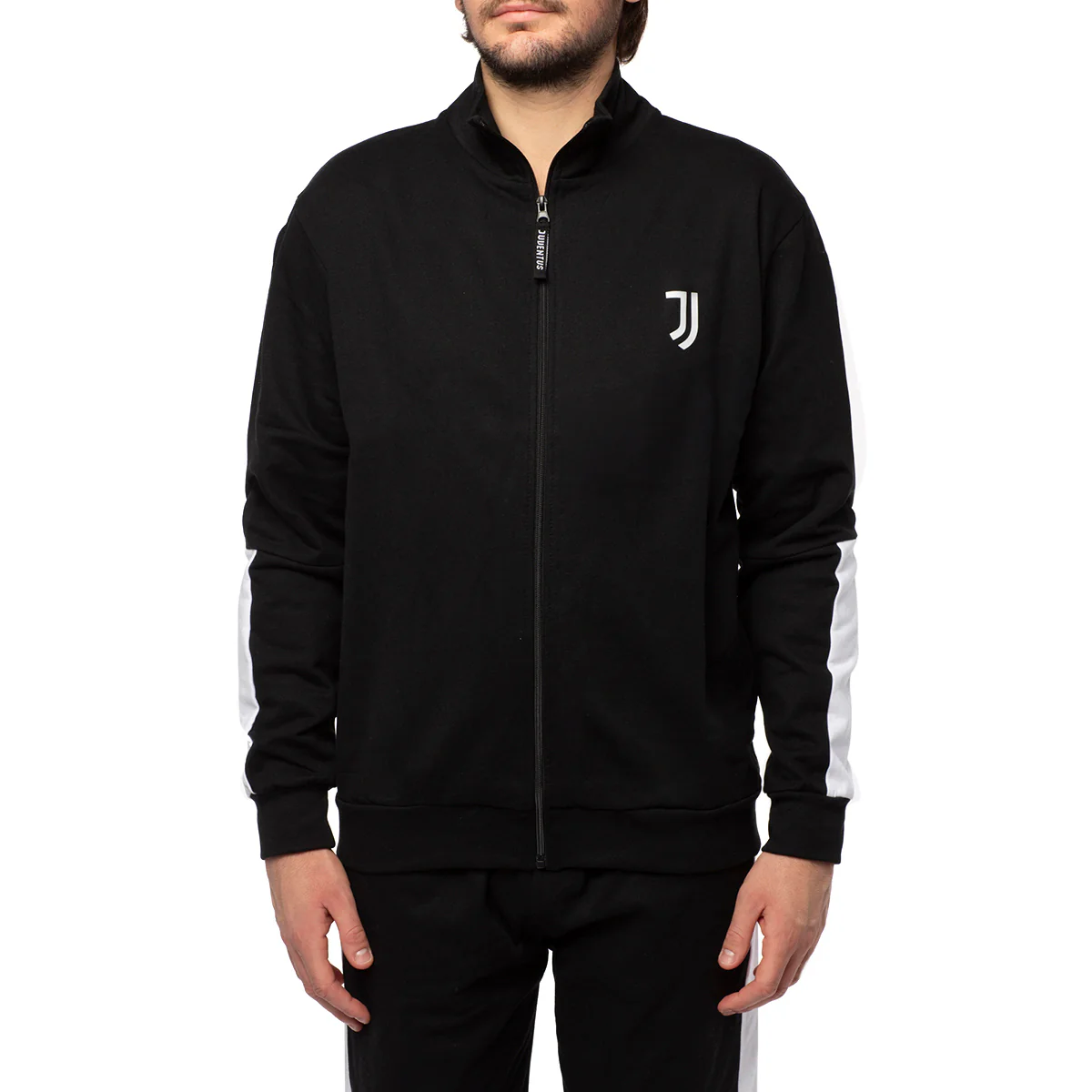 Pigiama invernale nero da uomo con logo Juventus - Image 3