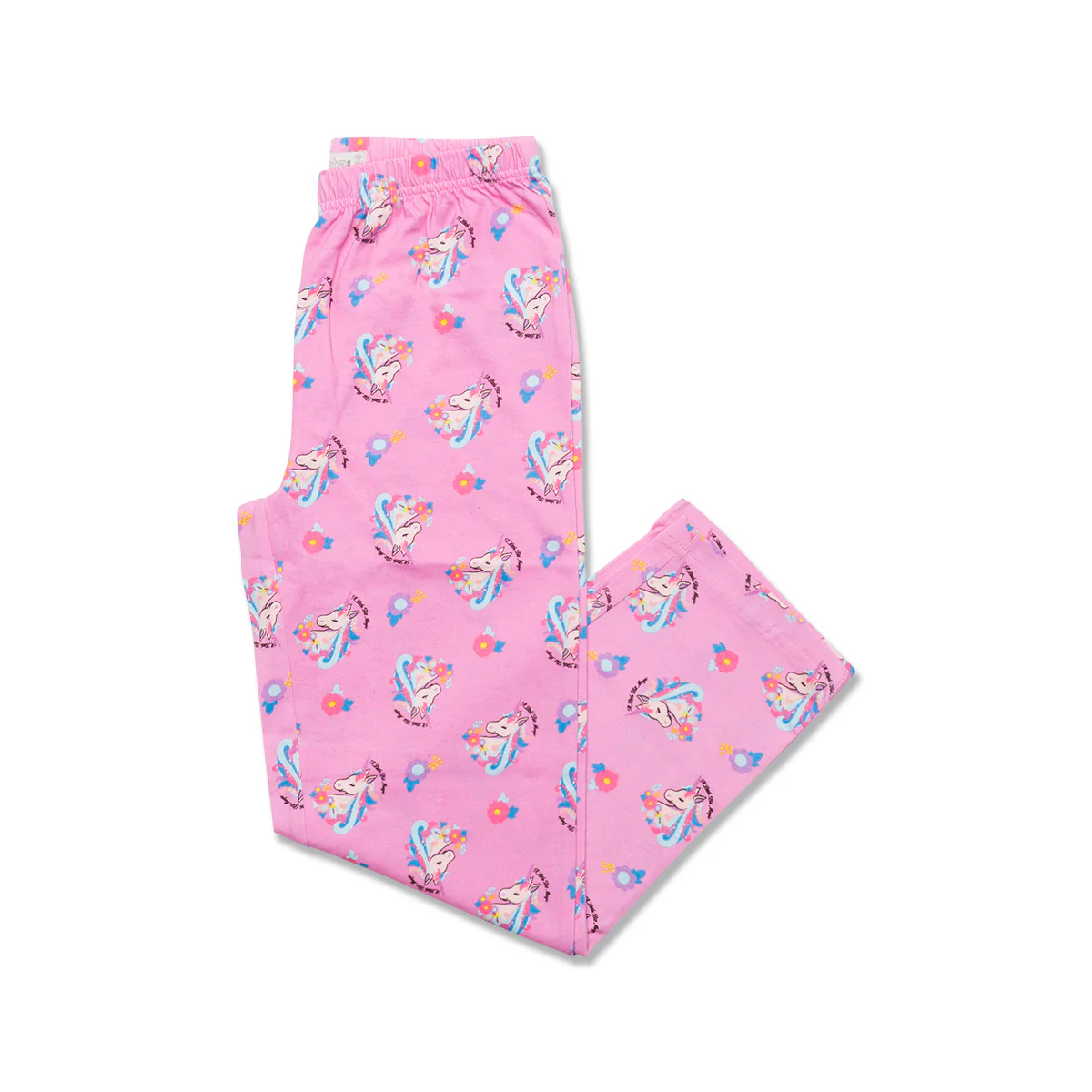 Pigiama natalizio da bambina bianco e rosa con stampa unicorno - Image 8