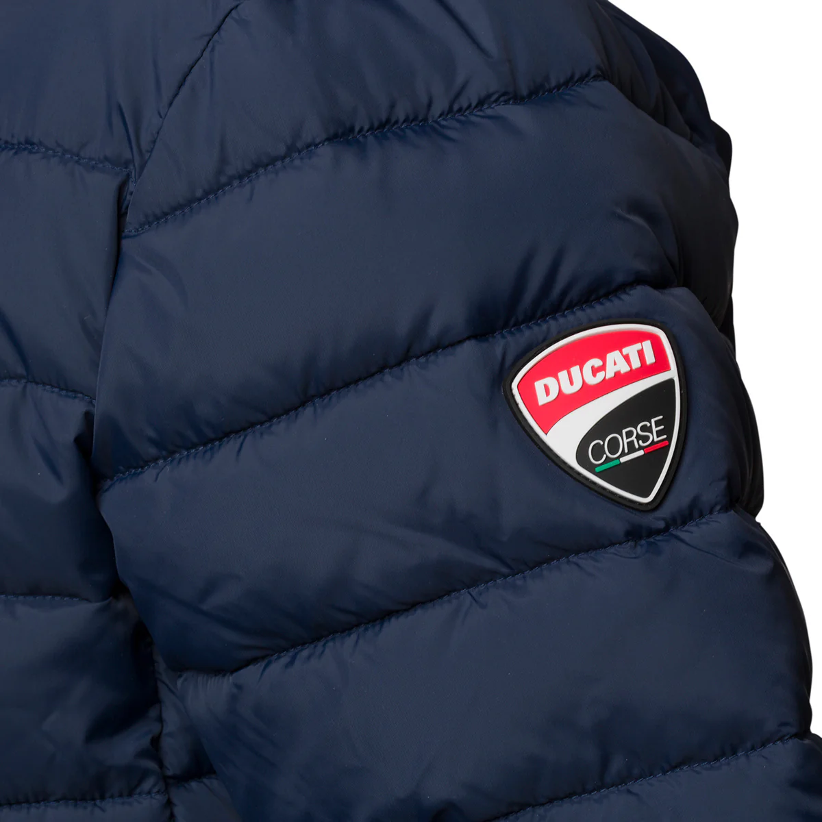 Piumino blu da uomo con logo sulla spalla Ducati Corse Anthony 2 - Image 4
