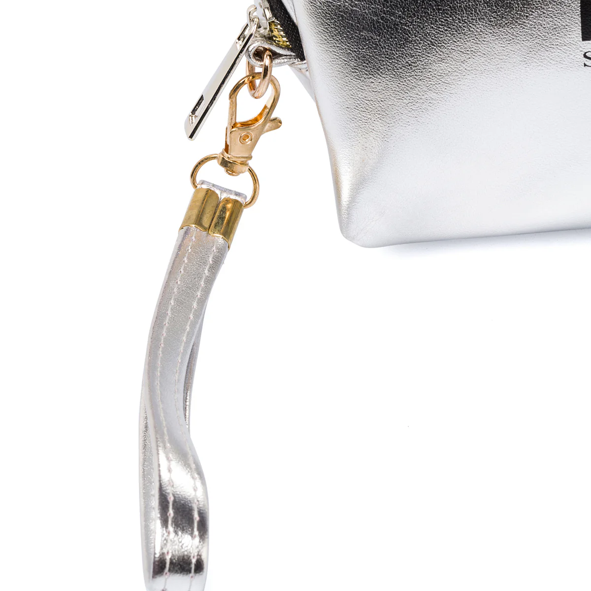 Pochette argento effetto laminato Swish Jeans - Image 4