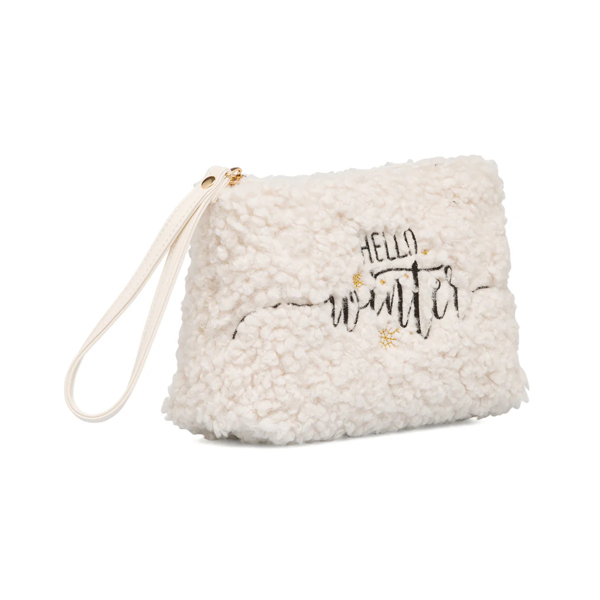 Pochette con pelliccia sintetica bianca da donna Lora Ferres - Image 2
