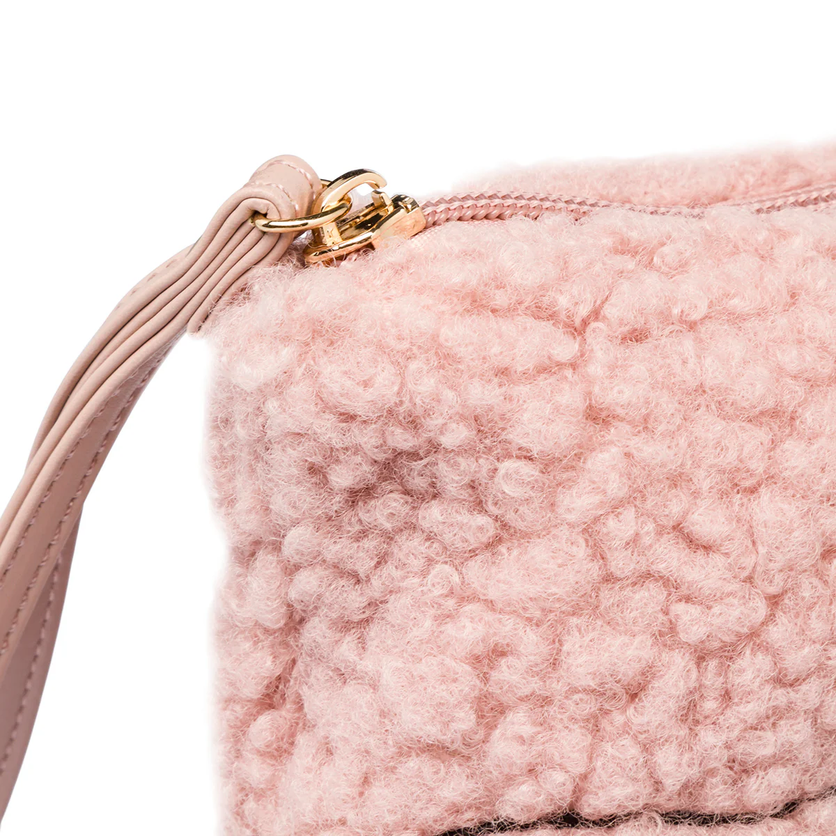 Pochette con pelliccia sintetica rosa scuro da donna Lora Ferres - Image 4