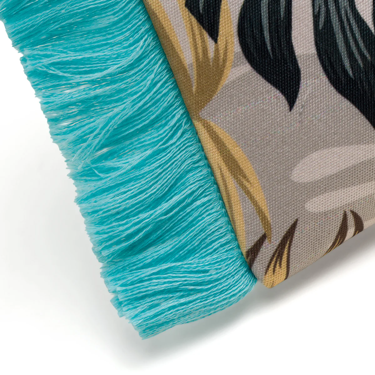 Pochette da mare donna fantasia fiori e foglie rosa e verde Swish Jeans - Image 3