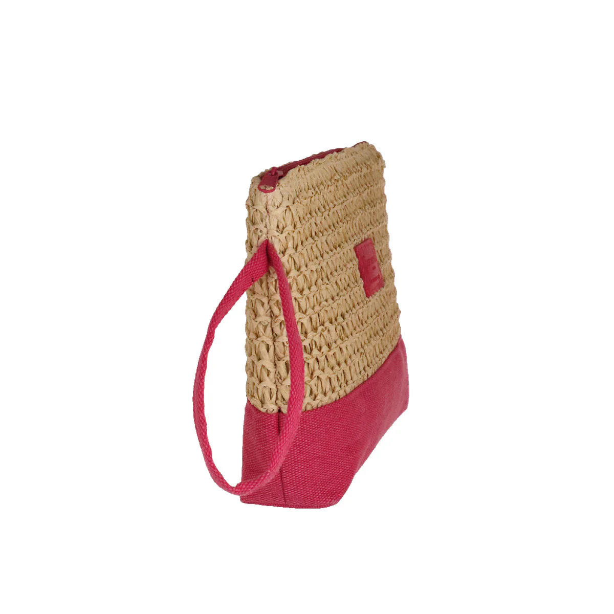 Pochette estiva fucsia da Donna in paglia e tessuto Camomilla Milano - Image 3