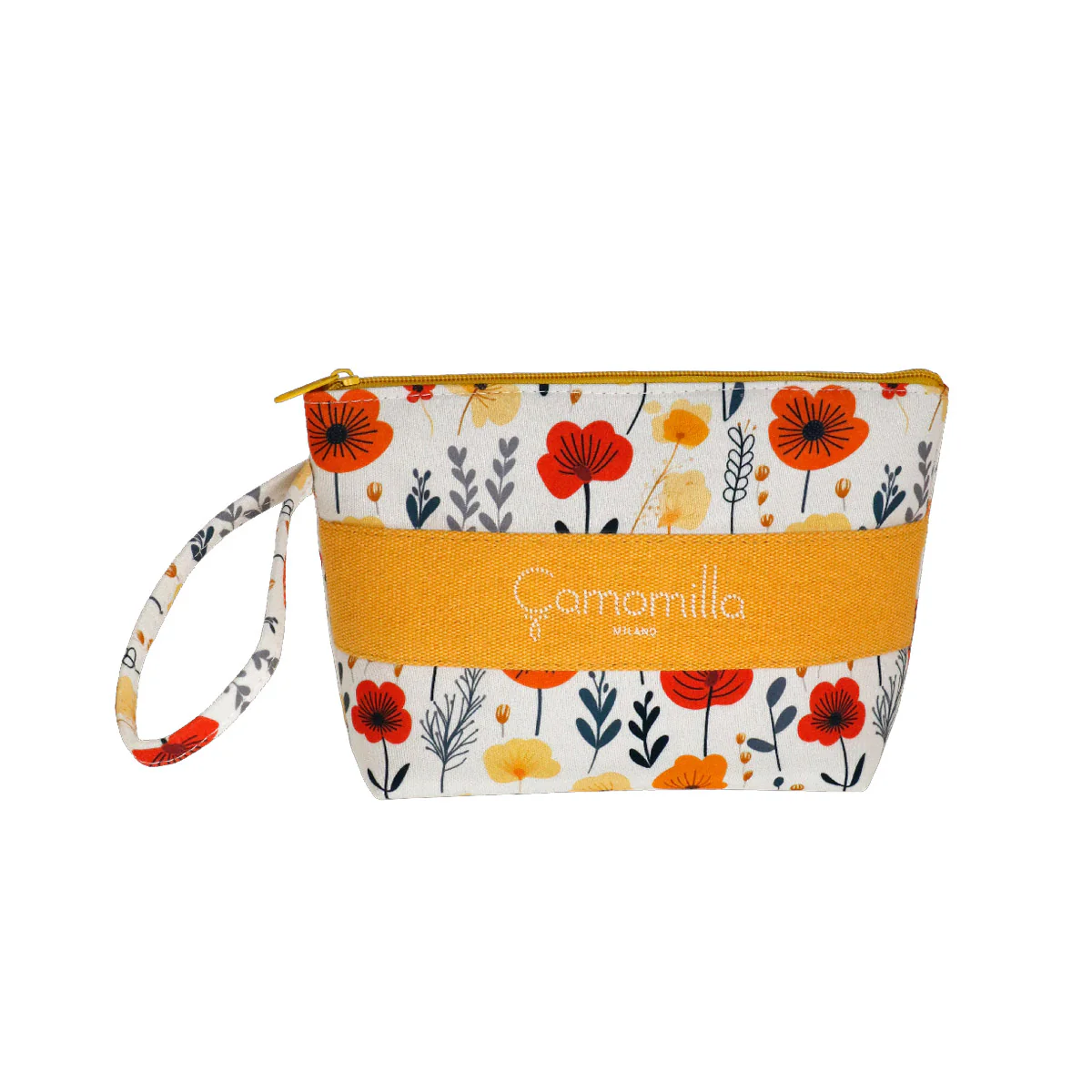 Pochette gialla con stampa fiori da Donna Camomilla Milano - Image 2