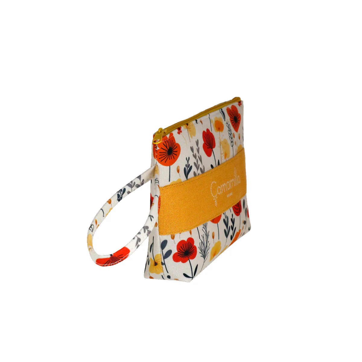 Pochette gialla con stampa fiori da Donna Camomilla Milano - Image 3