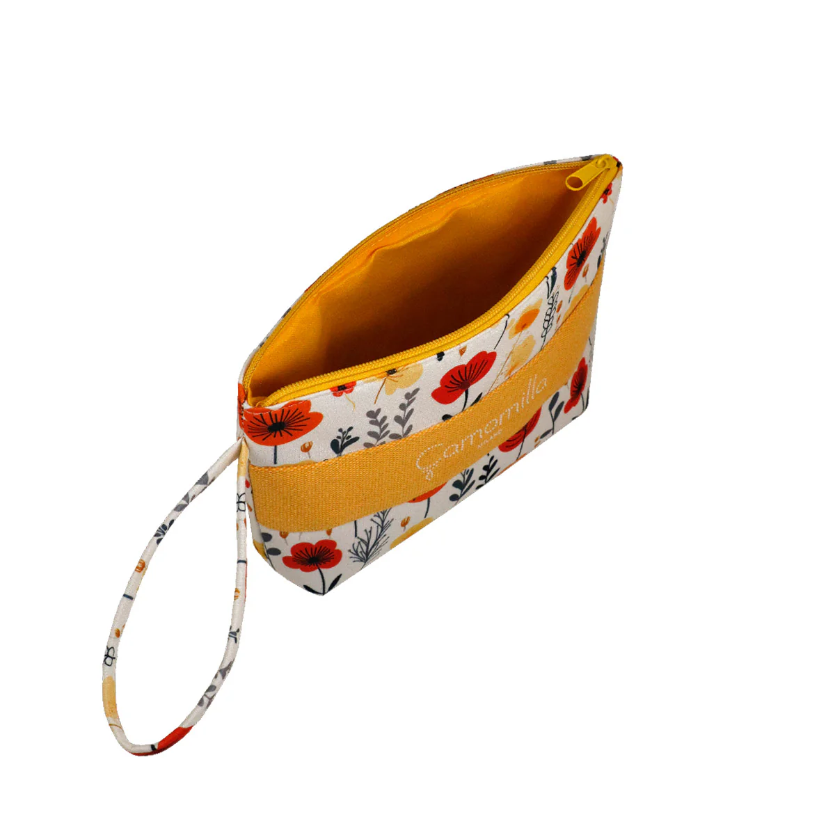 Pochette gialla con stampa fiori da Donna Camomilla Milano - Image 4