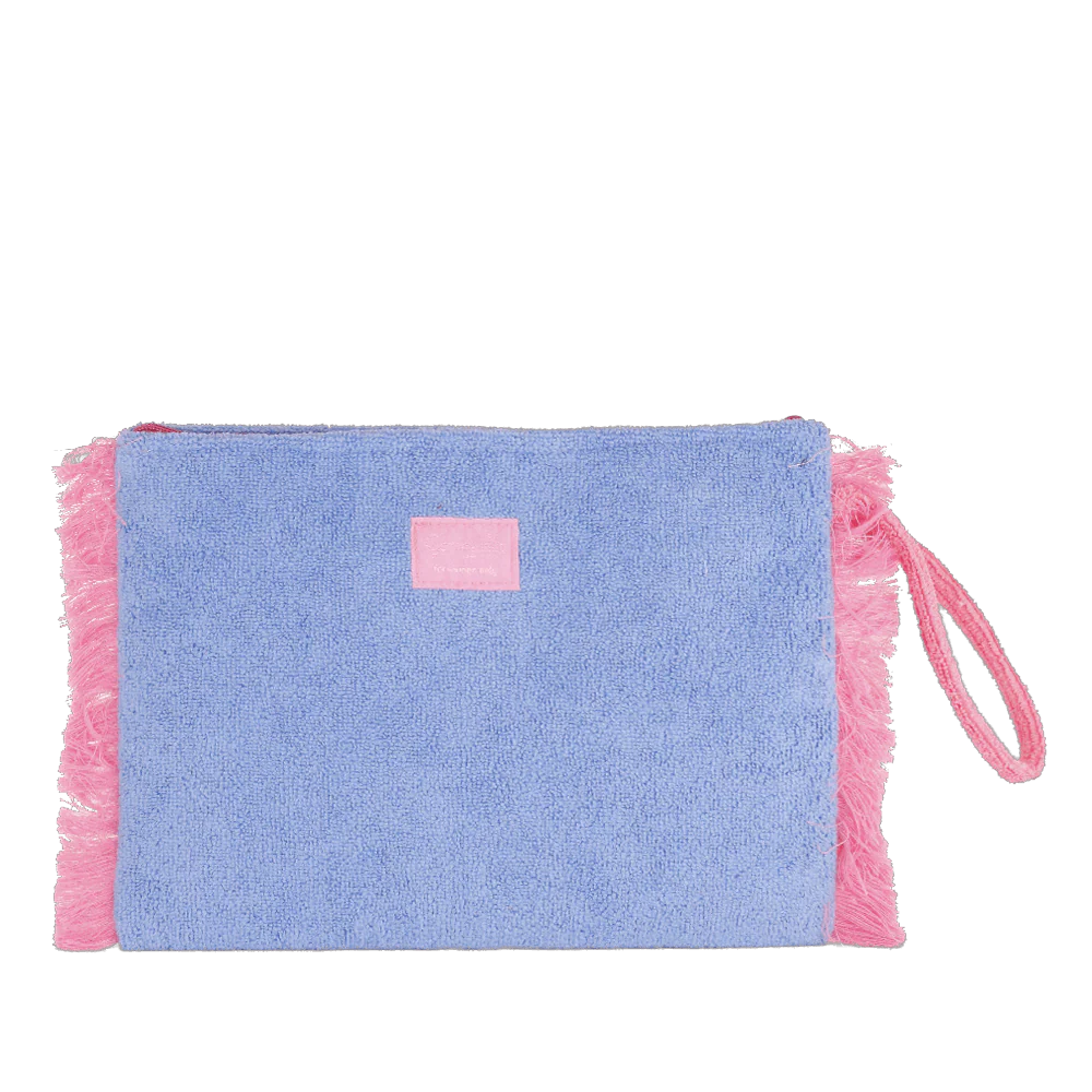 Pochette mare azzurra da Donna in spugna con frange Camomilla Milano - Image 2