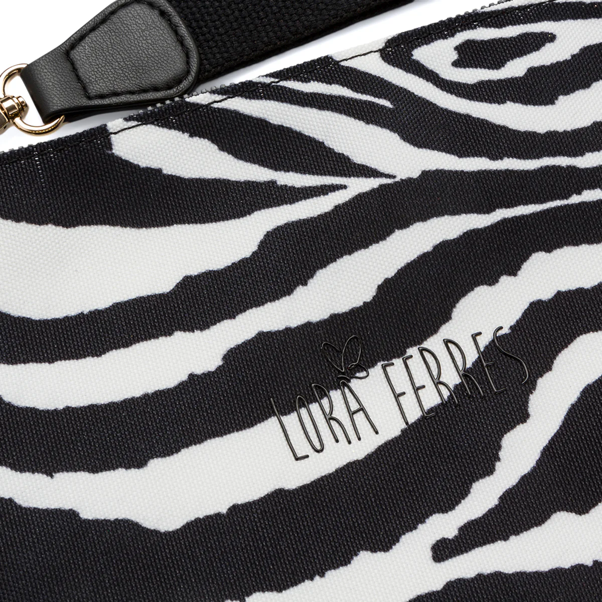 Pochette mare da Donna con stampa zebrata Lora Ferres On The Beach - Image 3
