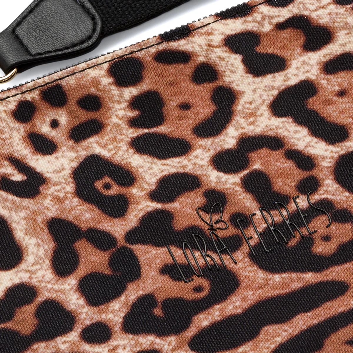 Pochette mare Multicolore da Donna con stampa leopardata Lora Ferres On The Beach - Image 3