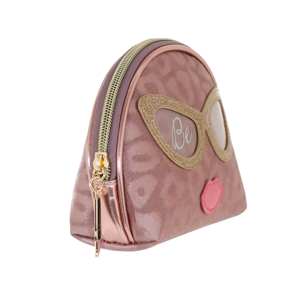 Pochette unisex rosa con stampa leopardata Camomilla Milano - Image 2