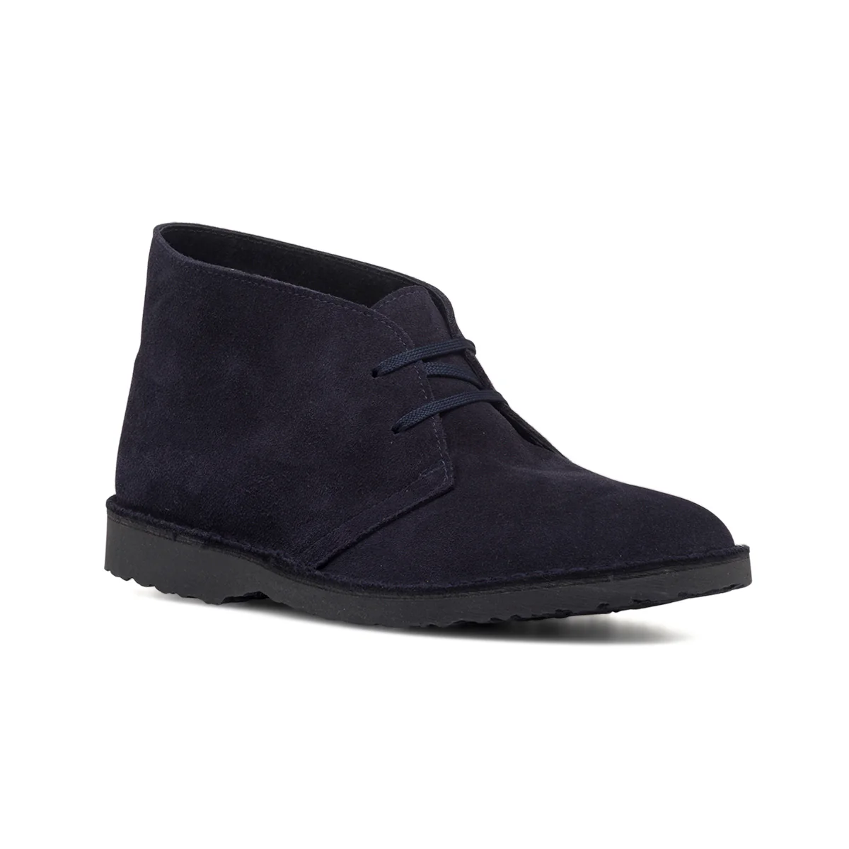 Polacchine blu navy da uomo in pelle scamosciata Primopiano - Image 2