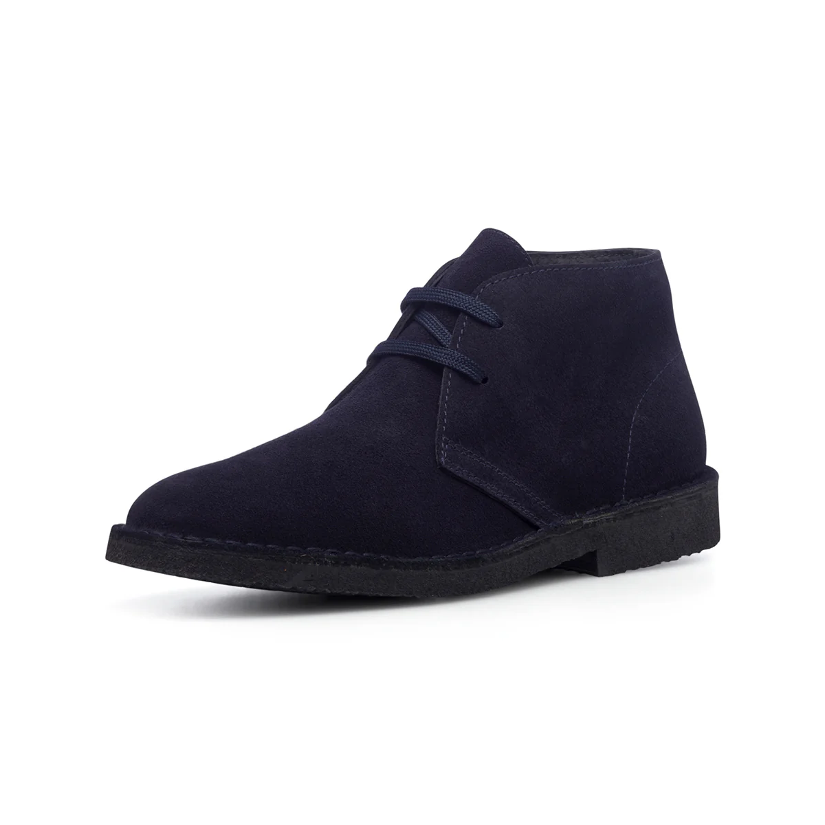 Polacchine blu navy da uomo in pelle scamosciata Primopiano - Image 2