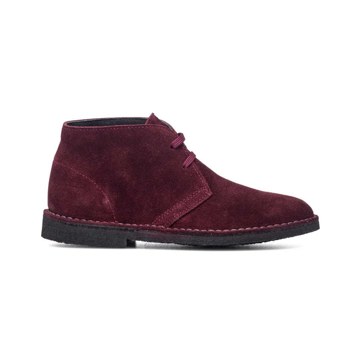 Polacchine bordeaux in pelle scamosciata Primopiano