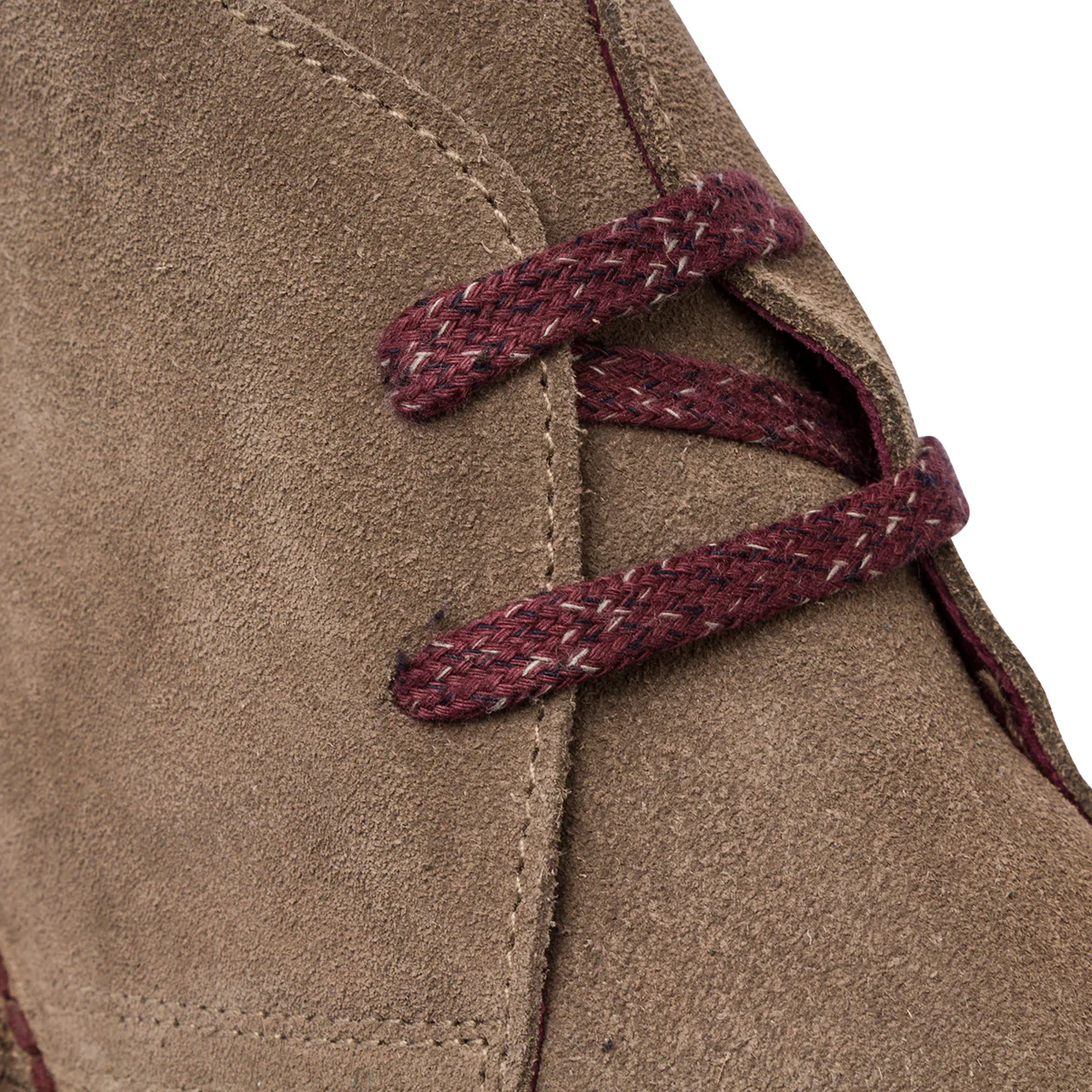 Polacchine da uomo taupe in pelle scamosciata Primopiano - Image 4